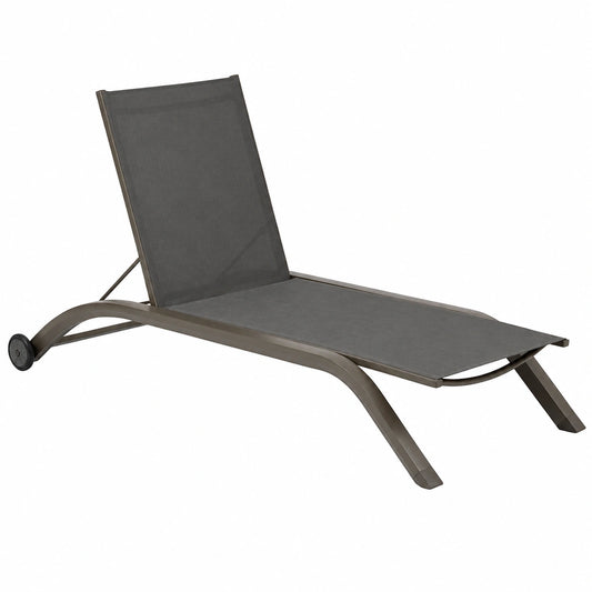 Transat inclinable anti-rouille ¨¤ 4 positions pour ext¨¦rieur