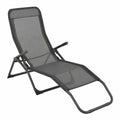 Transat Pliable en Acier Gris avec Confort Optimal