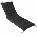 Lot de 2 Coussins de Transat Universels 180 cm Noir