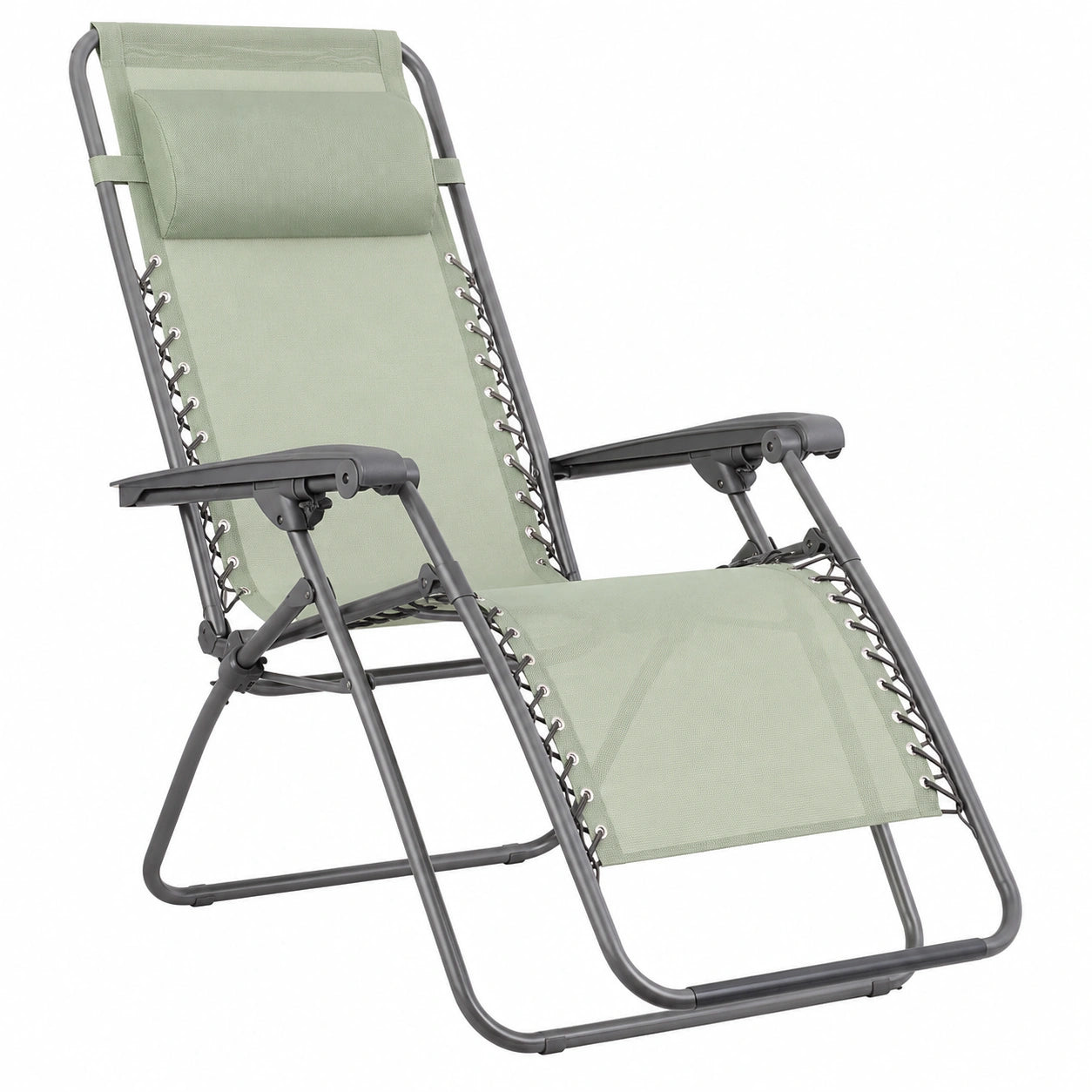 Chaise Longue de Jardin Relaxation Zéro Gravité Vert