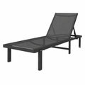 Chaise Longue de Jardin Réglable en Aluminium