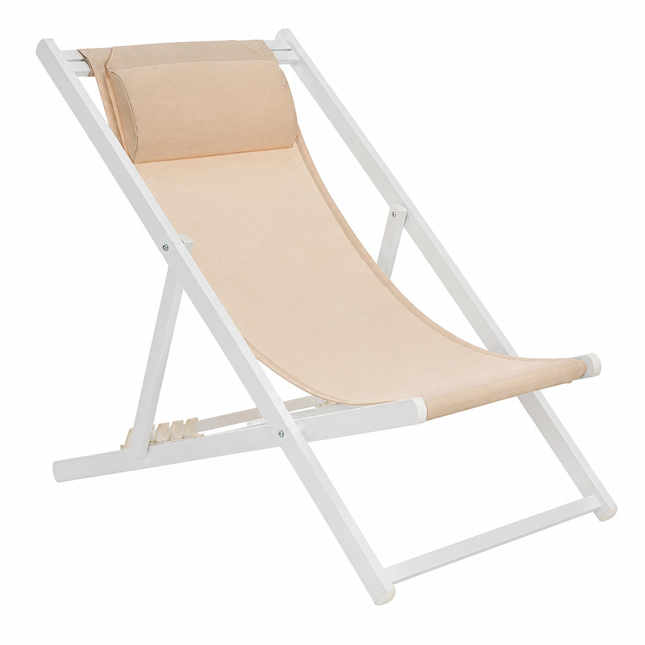 Chaises Longues Pliables en Coton pour Intérieur et Extérieur