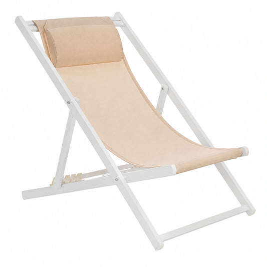 Chaises Longues Pliables en Coton pour Int¨¦rieur et Ext¨¦rieur
