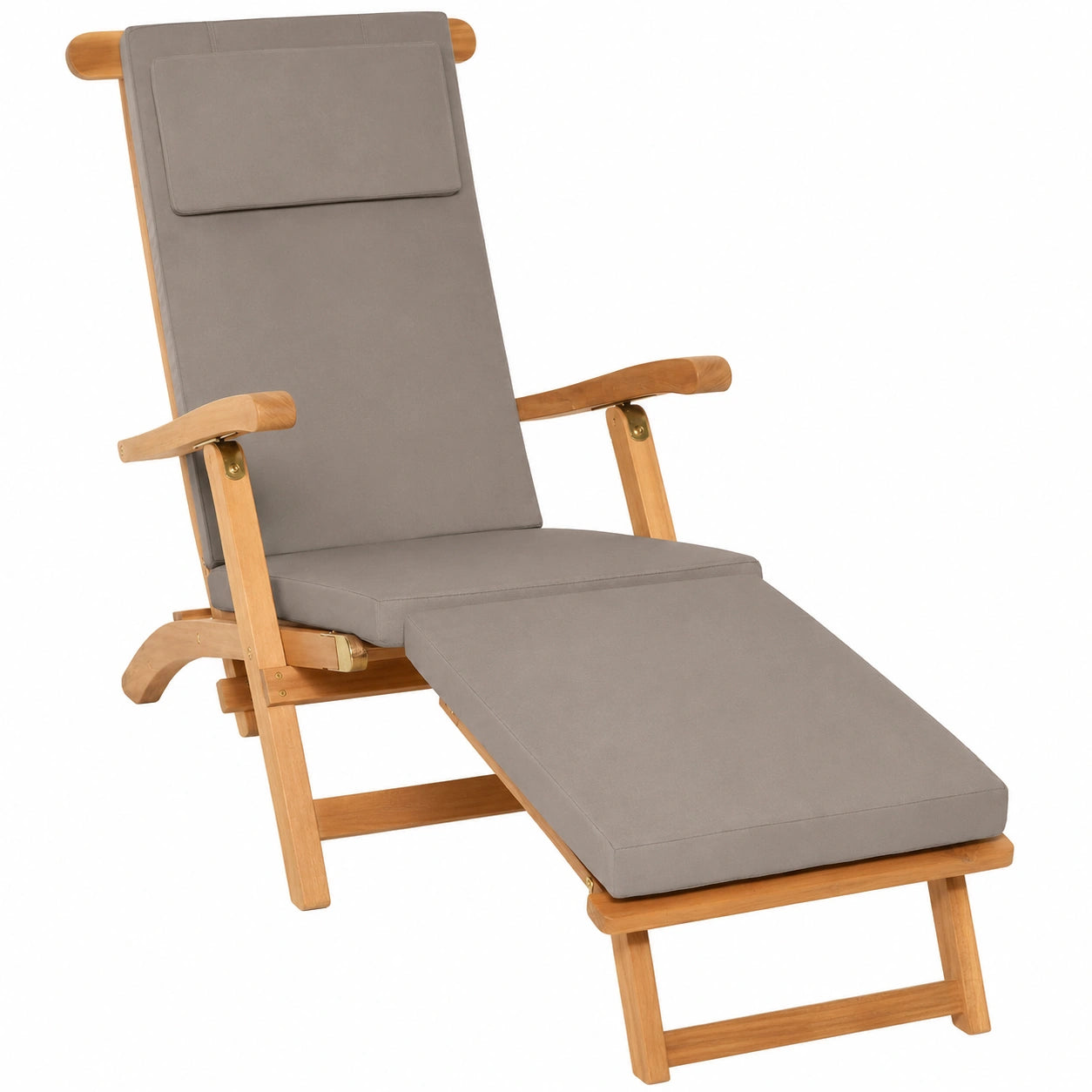 Coussin Bain de Soleil Extérieur 175x45x5 cm Taupe
