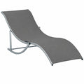 Chaises Longues Pliables pour Jardin et Patio, Aluminium et Textilène, Capacité 120 kg, Anthracite