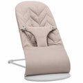 Transat pour bébé, tissu doux matelassé, couleur gris sable