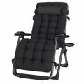Chaise de Jardin Pliante avec Coussin pour Extérieur