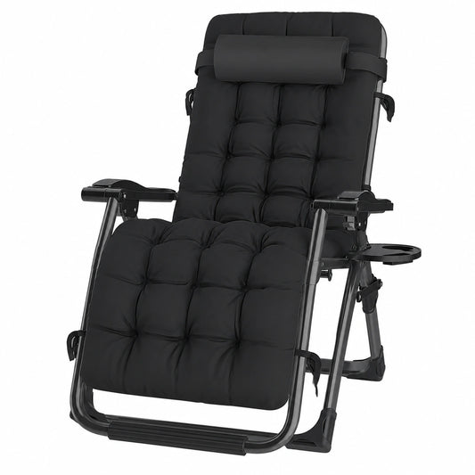 Chaise de Jardin Pliante avec Coussin pour Ext¨¦rieur