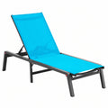 Chaises Longues Extérieures Pliables avec 5 Positions Réglables pour Jardin