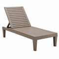 Chaise Longue Réglable Antirouille pour Extérieur, Charge Jusqu'à 180KG
